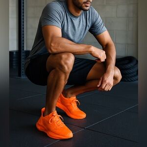 Reebok Zig Kinetica Victoria Beckham Solar Orange Unisex Sneakers NWT